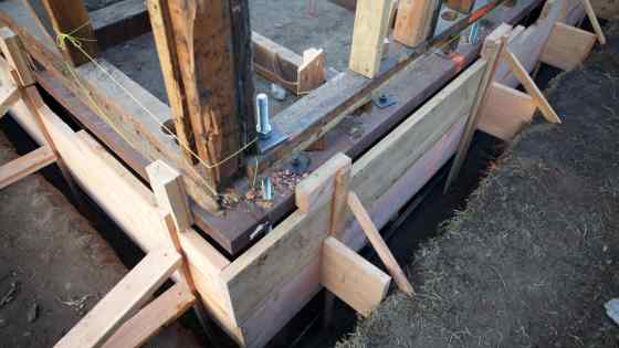 Foundation repair on a government office